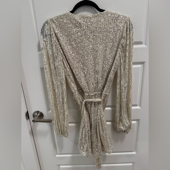 NWOT Calvin Tran Revolve Sequin Romper - Picture 4 of 4